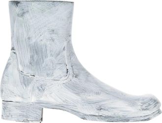 Maison Margiela Float Enkellaarsjes - Heren - Enkellaarsjes - Wit - 40 EU - Leer - Schoenen