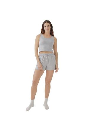 Pact Organic Cotton Cool Stretch Fitted Lounge Tank in Heather Grey at Nordstrom, Size X-Large