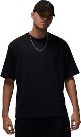 Nike Jordan Mens Brooklyn Oversized T-Shirt - Black/Black Size 3XL