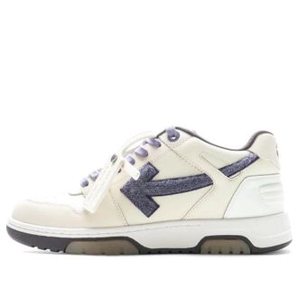 Off-white Out Of Office College Off Low-Top Sneaker White Purple OMIA189S23LEA0130337