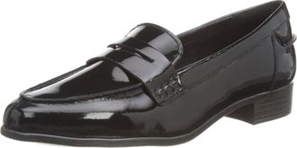 Clarks Womens 261475365 loafers, Black Pat, 3 UK