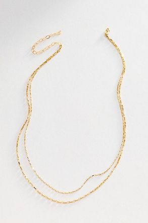 Heather Hawkins Draped Drawn Box Chain Necklace