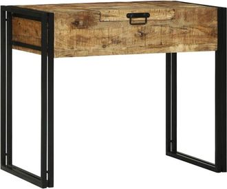 vidaXL Mesas De Tocador De Dormitorio Marr&oacute;n Madera Maciza De Mango Vidaxl