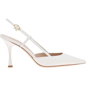 Gianvito Rossi Ascent Slingback in White at Nordstrom, Size 41.5