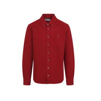 Ami Red Regular Logo Shirt