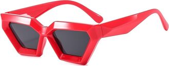 Generic Mens Outdoor Small Frame Sunglasses Womens Sports Beach Sun Glasses(Red)