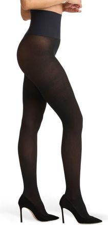 Commando Rib Semisheer Tights in Black at Nordstrom, Size X-Large