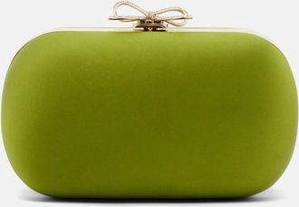 Self Portrait Clutch Bow in raso