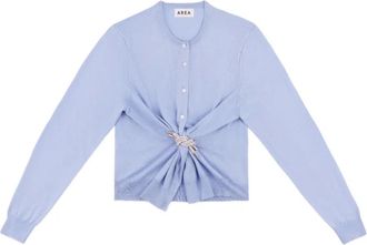 Area Cardigan con cristalli - Blu