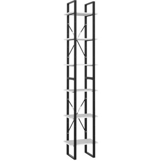 vidaXL Vidaxl - 6-Tier Book Cabinet White 40x30x210 cm Engineered Wood