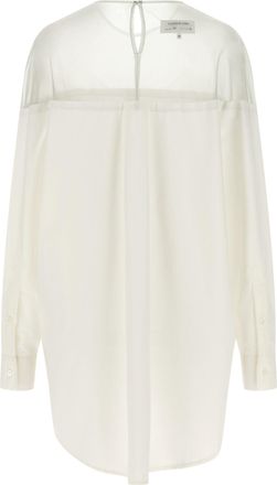 Maison Margiela Womens White Cotton Blouse
