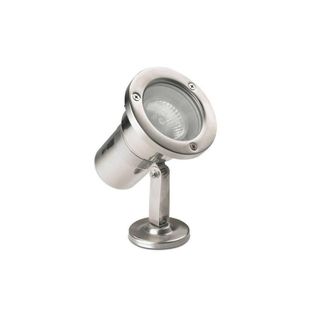 Netlighting Helio 1 Light Outdoor Spotlight Stainless Steel IP67 GU10 in Grey