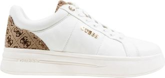 Guess Welli Sneakers - Dames - Sneakers - Beige - 38 EU - Leer - Schoenen