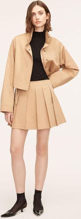 Rebecca Taylor Military Cotton Mini Skirt