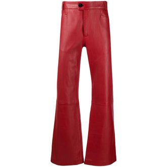 Ernest W. Baker Flare-cut Coated-cotton Trousers