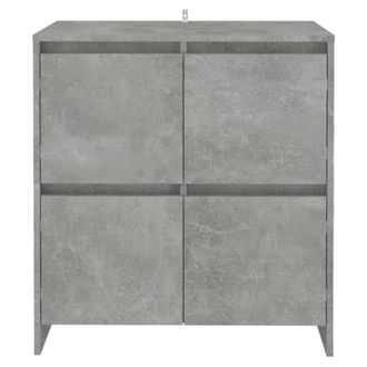 Berkfield Home Sideboards 2 pcs Concrete Grey 70x41x75 cm Engineered Wood | Size: 70 x 41 x 75 cm