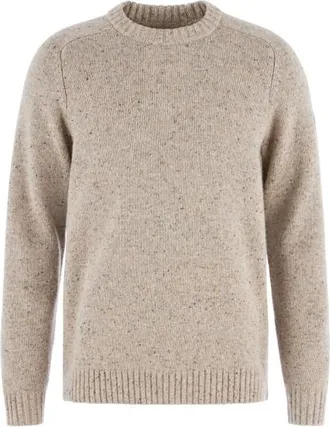 Fj&auml;llr&auml;ven &Ouml;vik Neps Knit Sweater Wollpullover f&uuml;r Herren | beige/grau