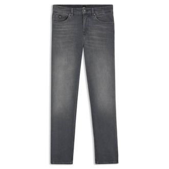 HUGO BOSS Delaware Slim-Fit Jeans In Grey Stretch Denim, Size 32W-32L