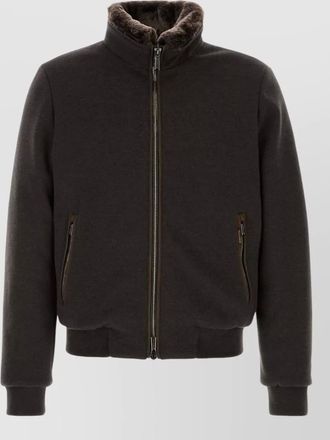 Moorer cashmere wool down padded coat
