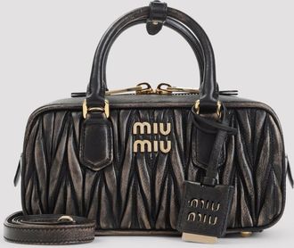 Miu Miu schoudertas van lamsleer