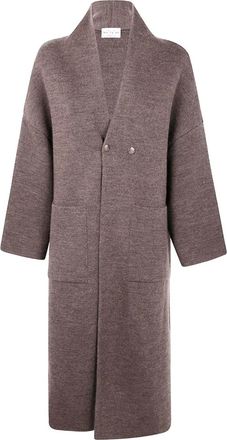 Maryya double-breasted pocket coat - Brown