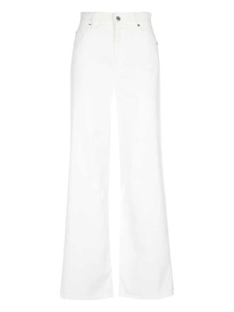 Max Mara Jeans cinque tasche con logo - Bianco