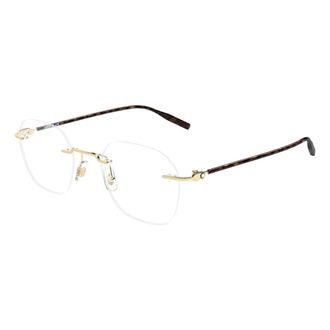 Montblanc Glasses, male, Yellow, Size: 50 MM Mb0471O Optical Frame