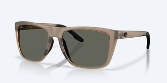 Costa Unisex Mainsail Xl Polarized Sunglasses In Matte Brown Smoke Gray