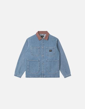 Stan Ray Mens Stan Ray Coverall Jacket - Stone Denim - Size: Regular/36