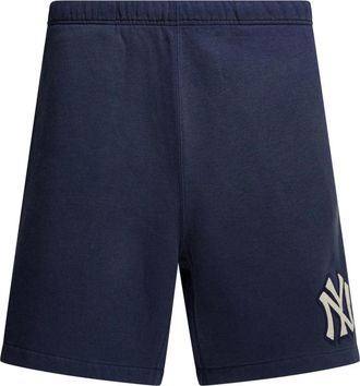 Polo Ralph Lauren New York Yankees Logo Fleece Shorts - Heren - Korte Broeken - Blauw - S - Katoen - Korte Broeken