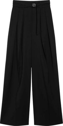 Sportmax Sportmax, Wide Trousers, female, Black, Size: S Wide Trousers