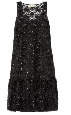 Michael Kors Michael Micahel Kors embellished black tulle mini dress Size XS