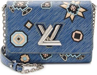Louis Vuitton Blue, Multi Epi Leather Azteque Twist MM (Authentic Pre-Loved)