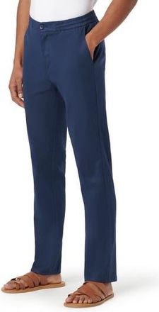 Bugatchi Stretch Cotton & Linen Pants in Navy at Nordstrom Rack, Size X-Large