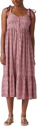 Levi's Katherine Maxi Dress Womens Lottie Floral Scoop Neck PALL151