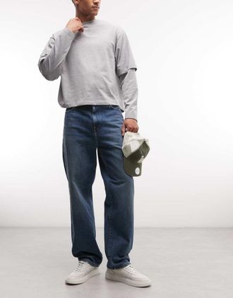 Carhartt Work in Progress Aaron - Jeans affusolati regular fit lavaggio blu medio