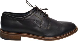 Pollini scarpe con tacco Pelle - Heren - Veterschoenen - Bruin - 39 EU - Leer - Schoenen