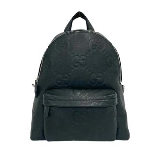 Gucci Pre-owned Jumbo GG Leren Rugzak - Heren - Vintage Rugzakken - Zwart - ONE Size - Leer - Vintage