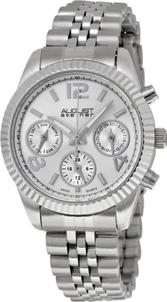 August Steiner Silver-Tone Ladies Watch AS8103SS