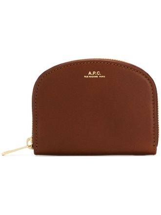 A.P.C. Portafogli con zip - Marrone