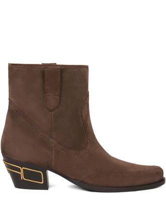 Etro 45mm suede ankle boots - Brown