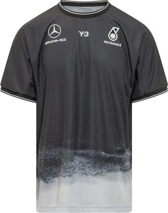 Yohji Yamamoto F1 Mechanics T-Shirt - Heren - Sportshirts - Zwart - S - Polyester - Fitness