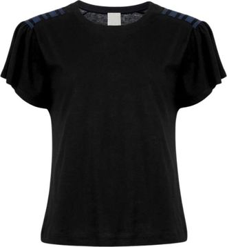 Pinko T-shirt - Dames - T-shirts - Zwart - S - Katoen - Tops