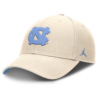Nike Jordan Mens North Carolina Primetime Rise Jordan Brand Dri-FIT College Trucker Adjustable Hat in Brown | JC940C25NCN-A82