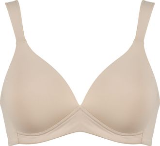 Naturana Schalen-BH NATURANA The Wednesday, Damen, Gr. 75, Cup A, beige (light beige), Obermaterial: 89% Polyamid, 11% Elasthan, unifarben, bequem, BHs Schalen