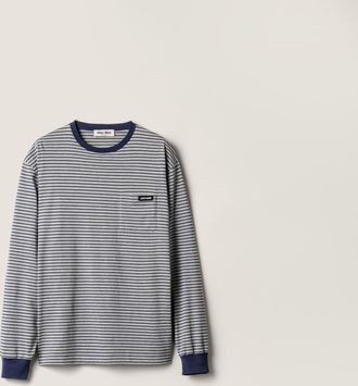 Miu Miu Long-sleeved jersey T-shirt