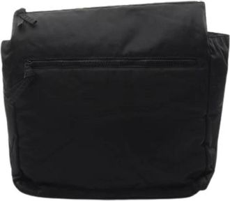 Bottega Veneta Pre-owned Cross Body Bags, male, Black, Size: ONE SIZE Pre-owned Nylon Clutch Bag