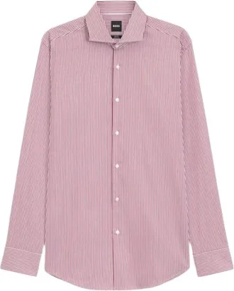 HUGO BOSS Overhemden > Formele Overhemden - Heren - Casual Overhemden - Rood - 3XL - Overhemden