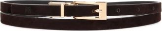 Kazar Elandra Smalle Riem - Dames - Riemen - Bruin - 100 CM - Leer - Accessoires