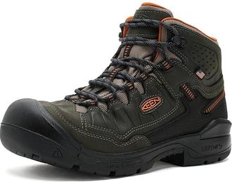 Keen Targhee IV Waterproof Work Boots (Carbon Toe) Mens Shoes Magnet/Black : 11.5 D - Medium, Leather